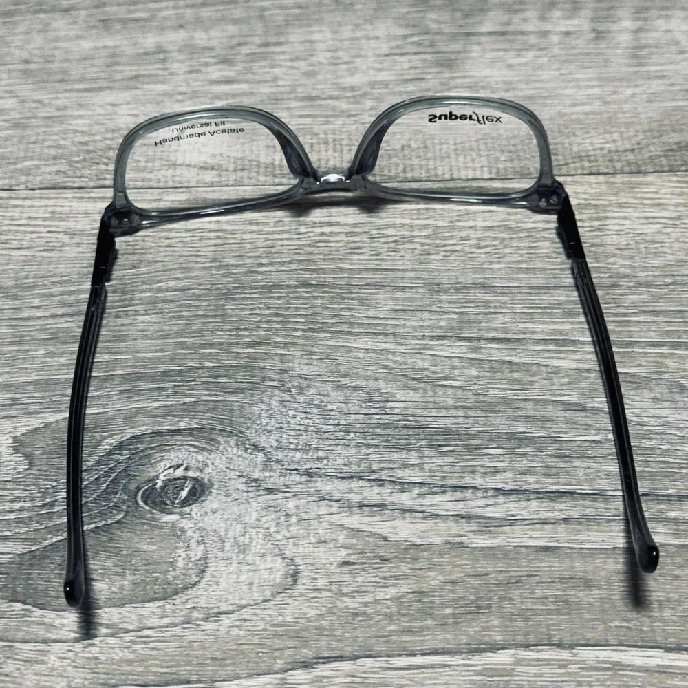 Superflex Sunglasses Frames Only Mens 53-17-140 Gray Acetate Square SF-603 S303